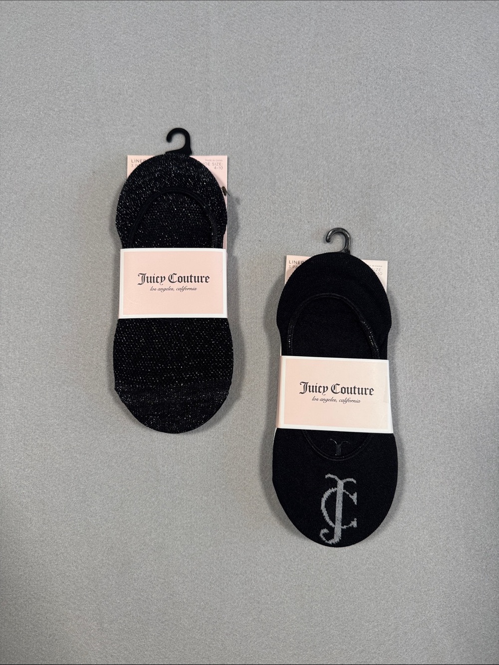 Juicy Couture Black Men’s Low-Cut No-Show Sock Duo